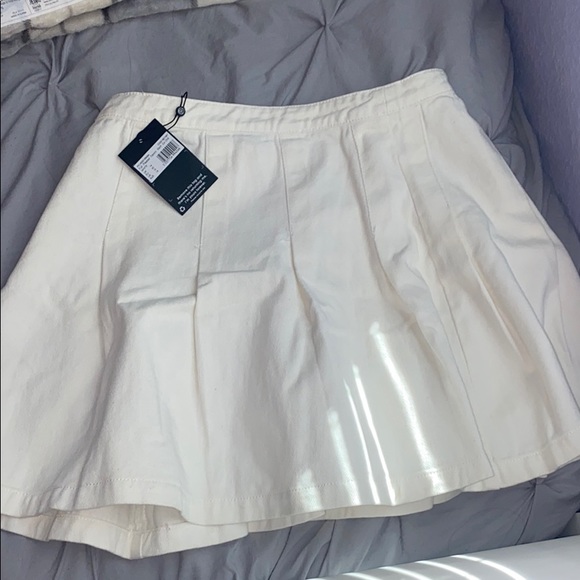 Pleated Denim Skirt - Picture 1 of 2